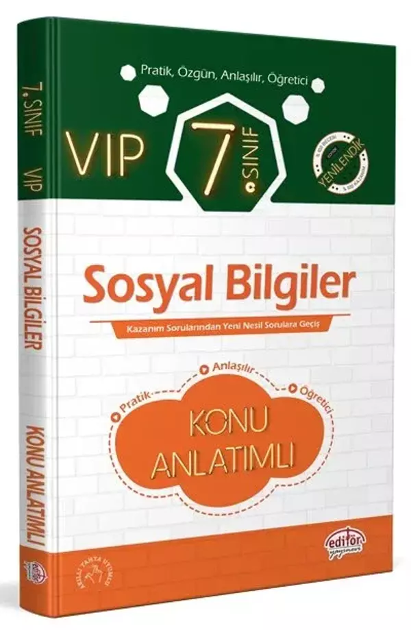 7. Sınıf VIP Sosyal Bilgiler Konu Anlatımı - Editör Yayınevi - Image 1