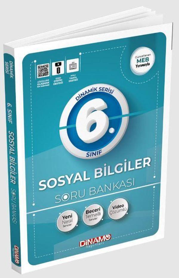 6. Sınıf Sosyal Bilgiler Soru Bankası - Dinamo Yayınları - Image 1