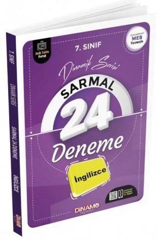 7. Sınıf İngilizce Sarmal 24 Deneme - Dinamo Yayınları - Image 1
