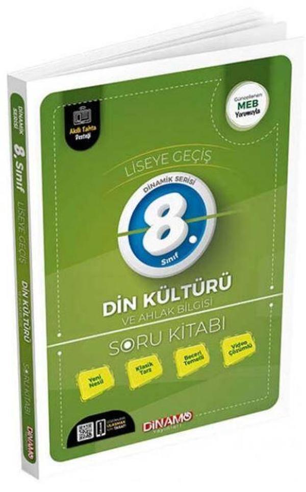 8. Sınıf Din Kültürü ve Ahlak Bilgisi Soru Kitabı Video Çözümlü - Dinamo Yayınları - Image 1