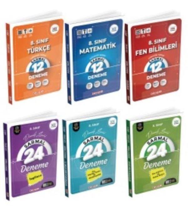 8. Sınıf Türkçe + Matematik + Fen Bilimleri + İngilizce + Din Kültürü Ve Ahlak Bilgisi + T.C İnkılap Tarihi Ve Atatürkçülük Sarmal Deneme Set - Dinamo Yayınları - Image 1