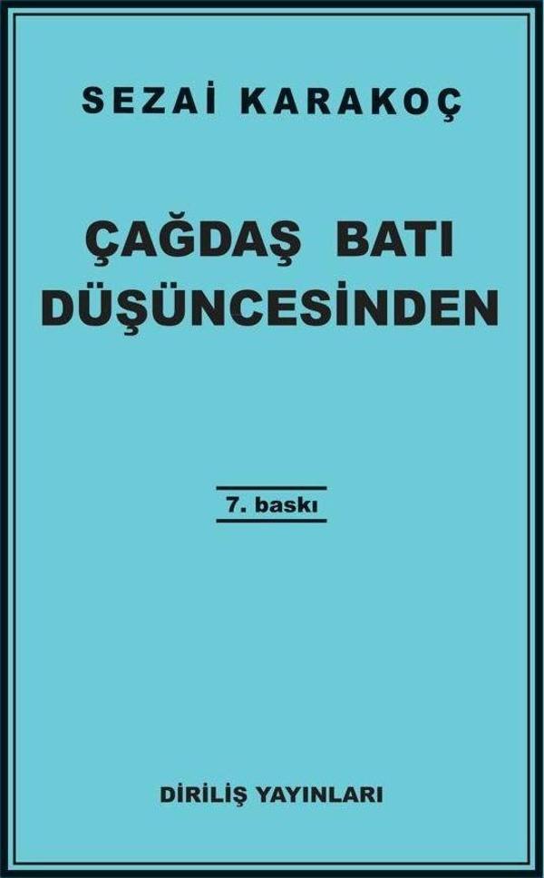 Çağdaş Batı Düşüncesinden - Diriliş Yayınları - Image 1