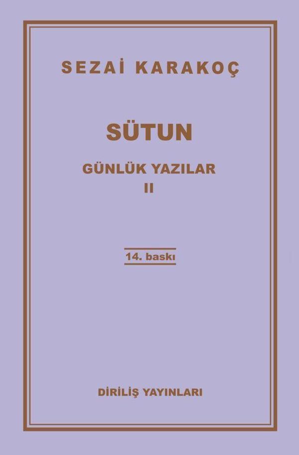 Günlük Yazılar 2 - Sütun - Diriliş Yayınları - Image 1