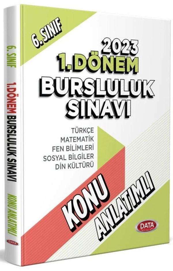 6. Sınıf 1. Dönem Bursluluk Sınavı Konu Anlatımlı - Data Yayınları - Image 1