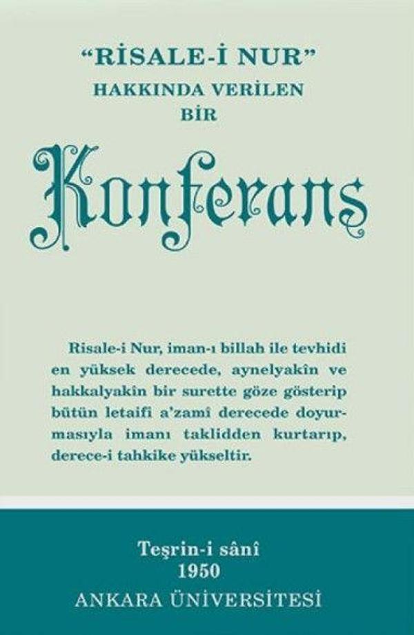 Risale-i Nur Hakkında Verilen Bir Konferans Normal Boy - Image 1