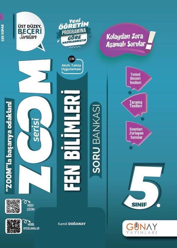 5. Sınıf Zoom Fen Bilimleri Soru Bankası - Günay Yayınları - Image 1