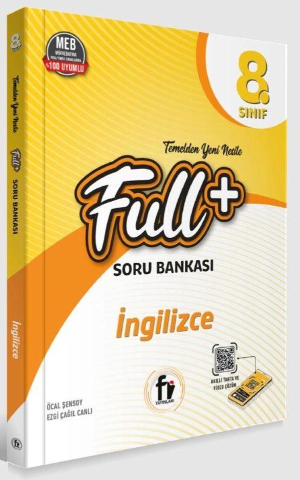 8. Sınıf Full+ İngilizce Soru Bankası - Fi Yayınları - Image 1