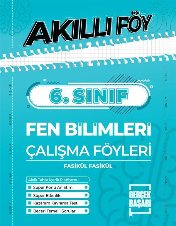 6. Sınıf Fen Bilimleri Akıllı Föy - Gerçek Başarı Yayınları - Image 1