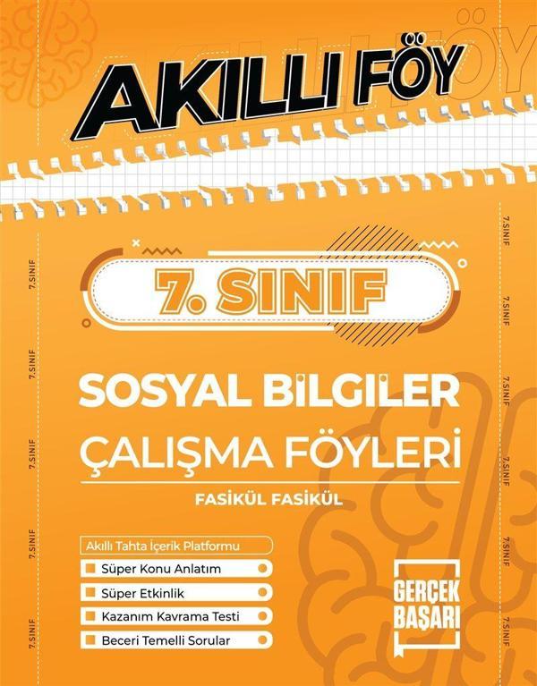 7. Sınıf Sosyal Bilgiler Akıllı Föy - Gerçek Başarı Yayınları - Image 1