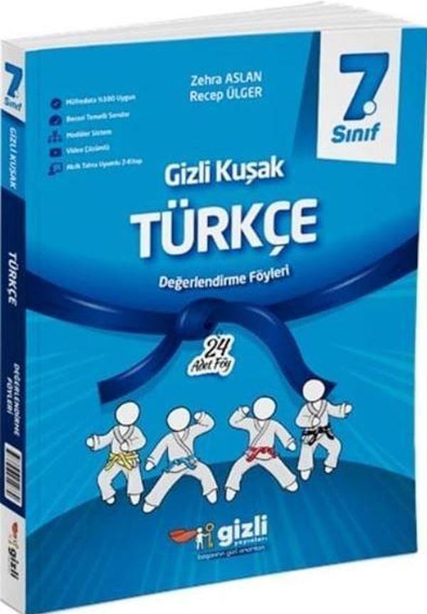 2025 7. Sınıf Türkçe Değerlendirme Föyleri Gizli Kuşak Serisi - Gizli Yayınları - Image 1