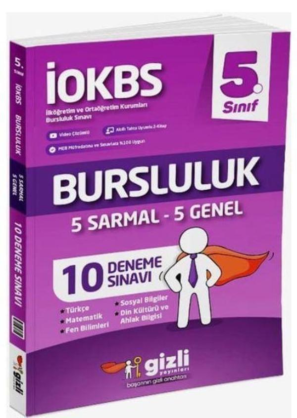 5. Sınıf İOKBS Bursluluk 10 Deneme Sınavı - Gizli Yayınları - Image 1