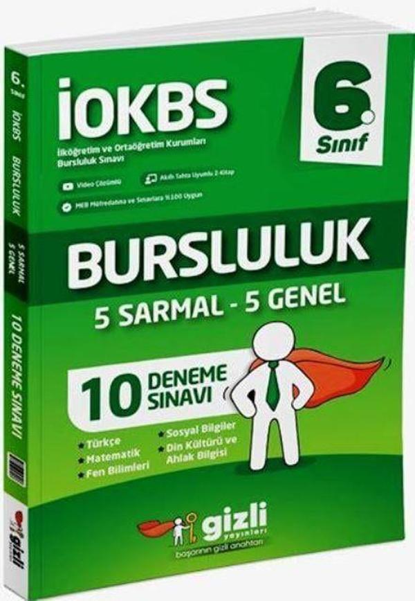 6. Sınıf İokbs Bursluluk 10 Deneme Sınavı - Gizli Yayınları - Image 1
