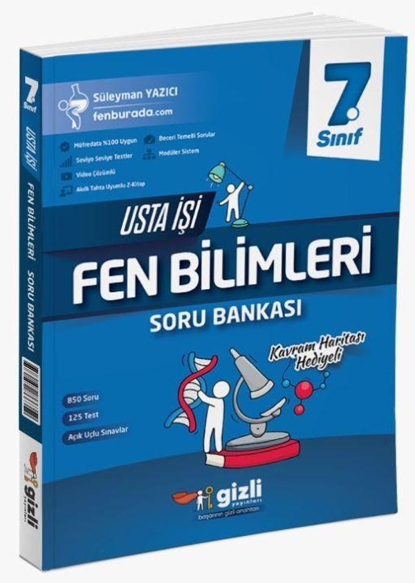 7. Sınıf Usta İşi Fen Bilimleri Soru Bankası - Gizli Yayınları - Image 1