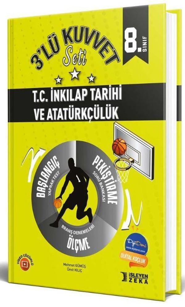 8. Sınıf T. C. İnkılap Tarihi 3 lü Kuvvet Serisi Seti - İşleyen Zeka Yayınları - Image 1