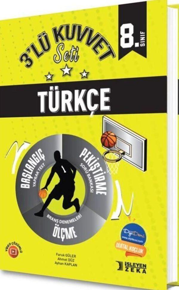 8. Sınıf Türkçe 3 lü Kuvvet Serisi Seti - İşleyen Zeka Yayınları - Image 1