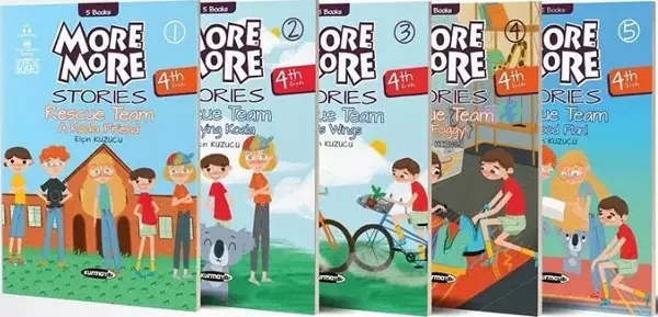 More and More English 4 Stories (5 Kitap) - Kurmay Yayınları - Image 1