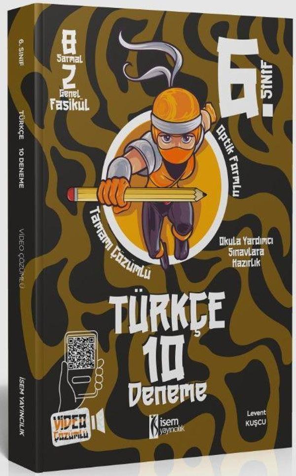 2023 İSEM 6. Sınıf Türkçe 10 Deneme - İsem Yayıncılık - Image 1