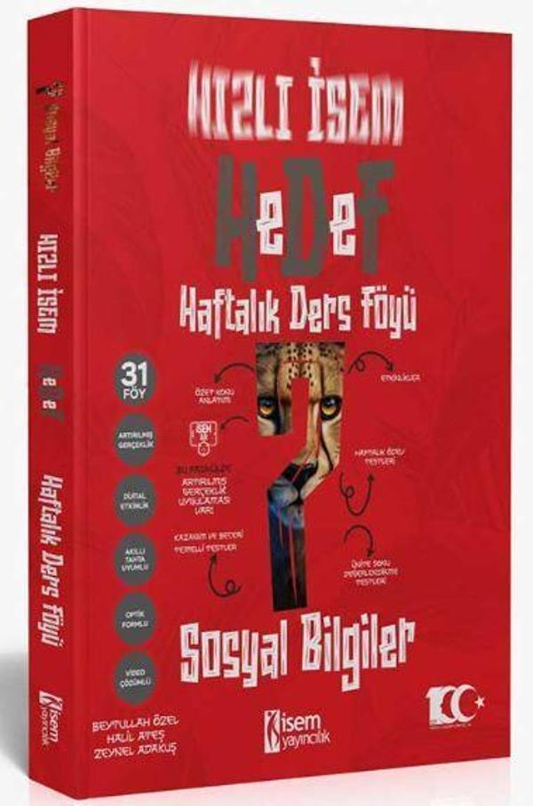 2024 Hızlı Hedef 7. Sınıf Sosyal Bilgiler Haftalık Ders Föyü - İsem Yayıncılık - Image 1