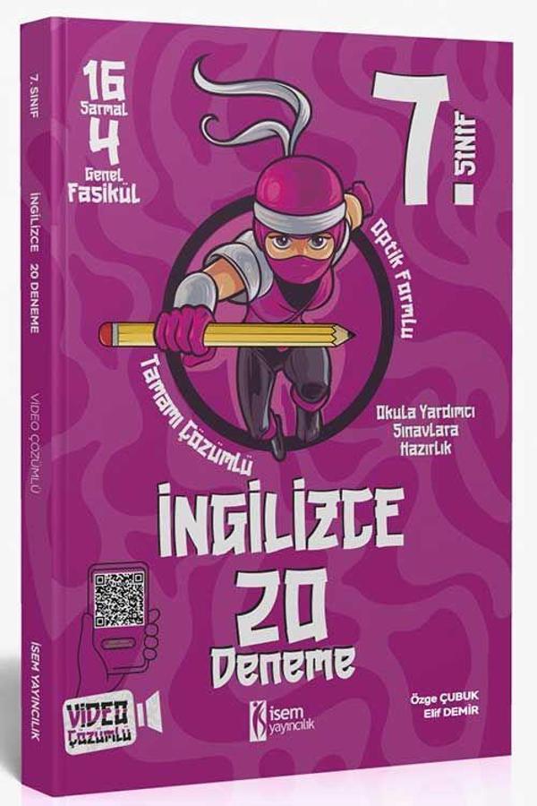 2025 7. Sınıf İngilizce 20 Deneme - İsem Yayıncılık - Image 1