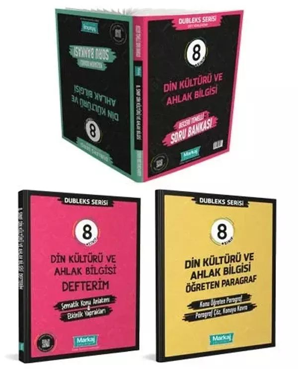 8. Sınıf Dubleks Serisi Din Kültürü ve Ahlak Bilgisi Seti - Markaj Yayınları - Image 1