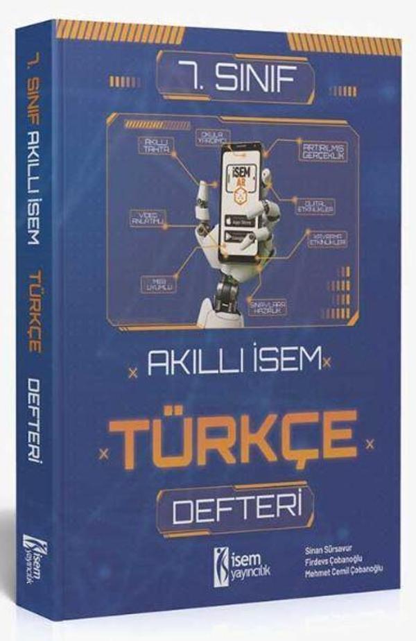 2025 Akıllı İsem 7. Sınıf Türkçe Defteri - İsem Yayıncılık - Image 1
