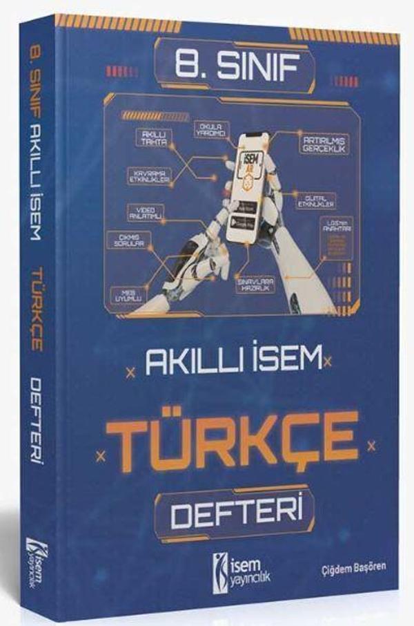2025 Akıllı İsem 8. Sınıf Türkçe Defteri - İsem Yayıncılık - Image 1