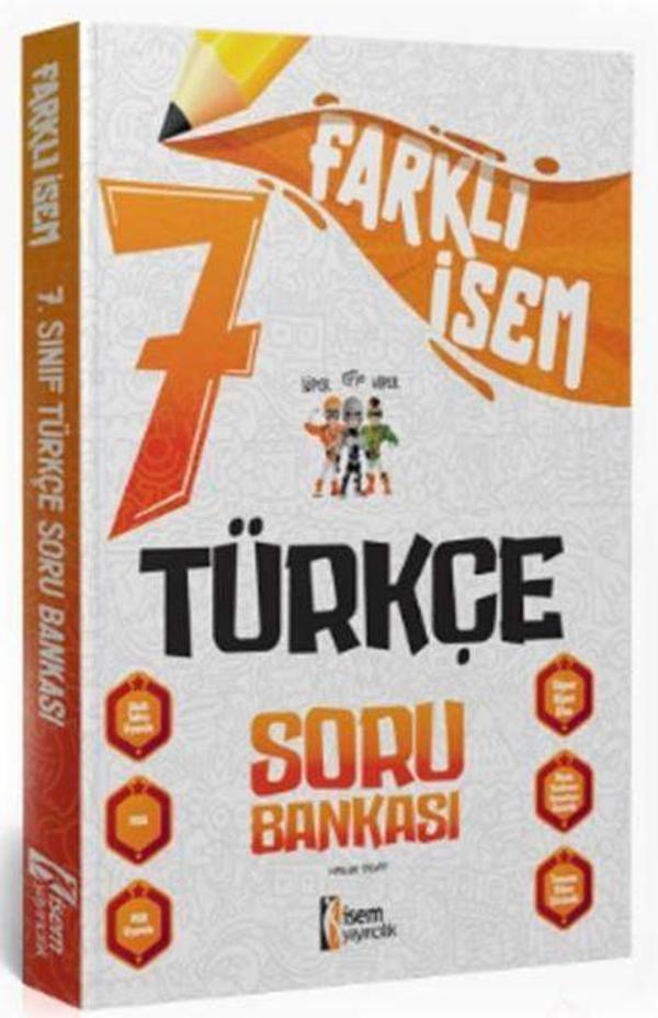 2025 Farklı İsem 7. Sınıf Türkçe Soru Bankası - İsem Yayıncılık - Image 1