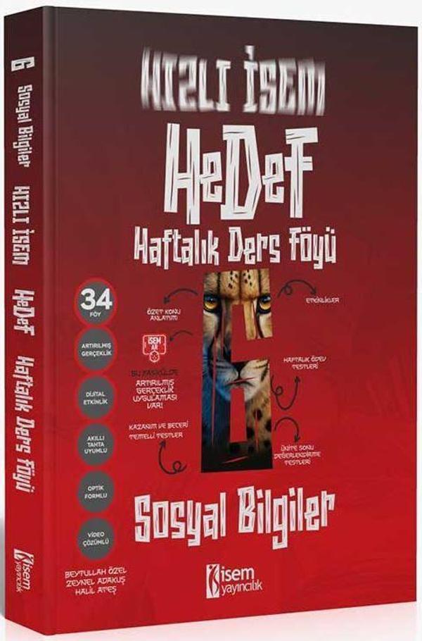 2025 Hızlı İsem Hedef 6. Sınıf Sosyal Bilgiler Haftalık Ders Föyü - İsem Yayıncılık - Image 1