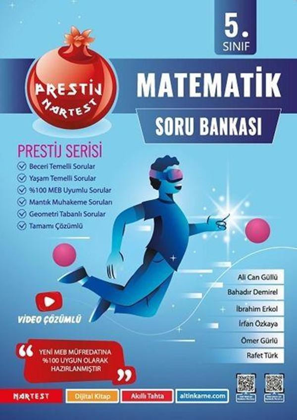 5. Sınıf Prestij Matematik Soru Bankası - Nartest Yayınevi - Image 1
