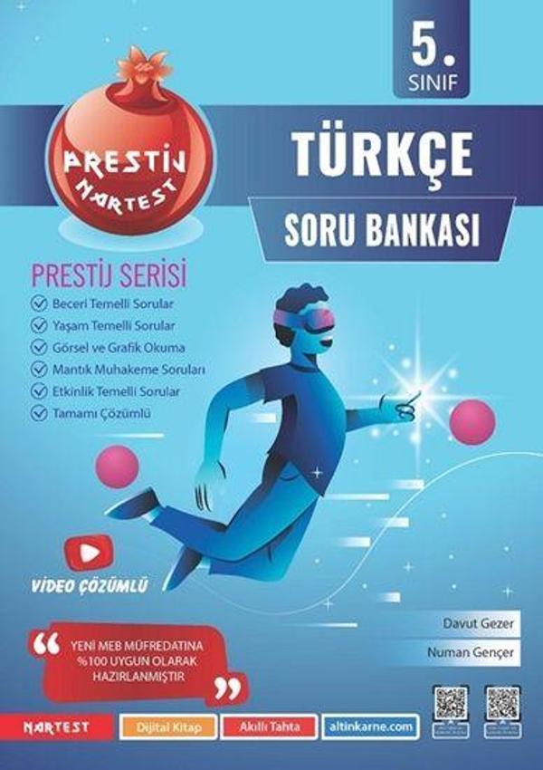 5. Sınıf Prestij Türkçe Soru Bankası - Nartest Yayınevi - Image 1
