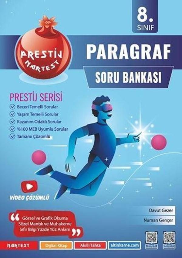 8. Sınıf Prestij Paragraf Soru Bankası - Nartest Yayınevi - Image 1