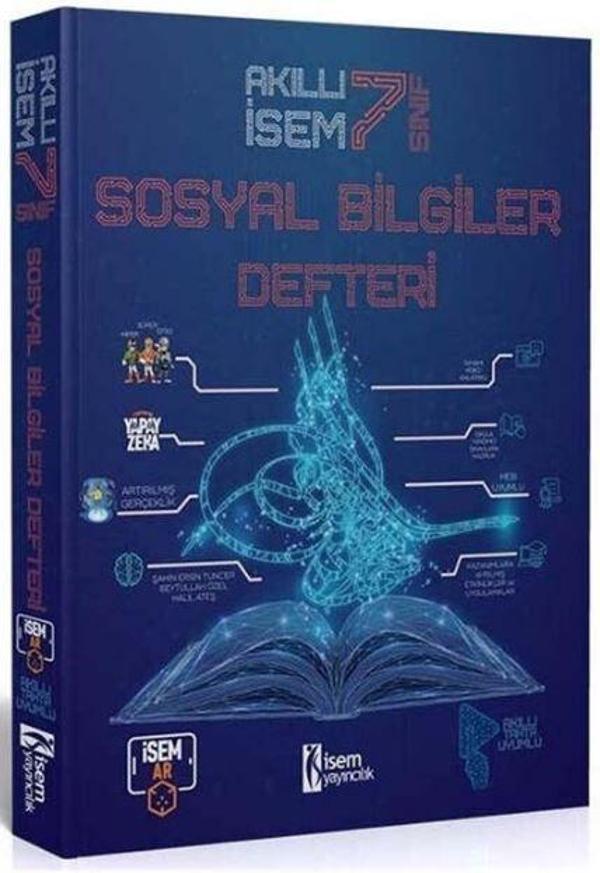 7. Sınıf Akıllı İsem Sosyal Bilgiler Defteri - İsem Yayıncılık - Image 1