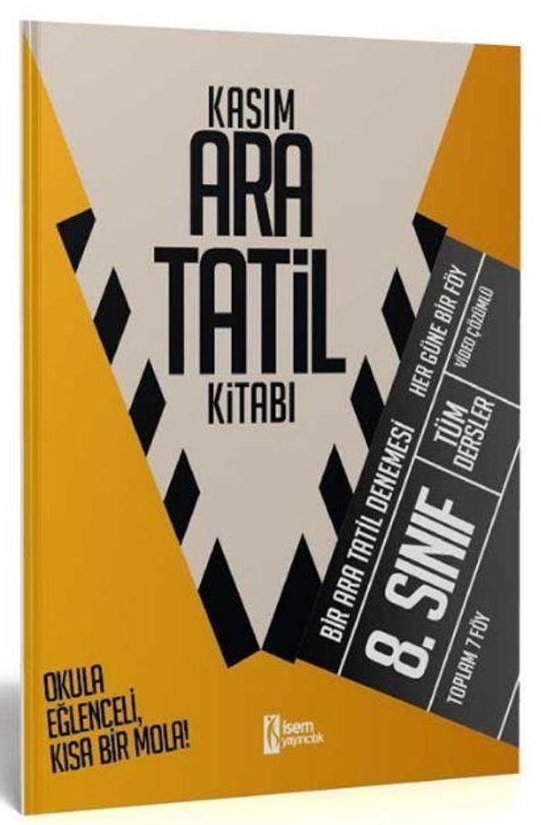 8. Sınıf Kasım Ara Tatil Kitabı - İsem Yayıncılık - Image 1