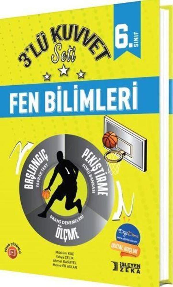 6. Sınıf Fen Bilimleri 3'lü Kuvvet Serisi Seti - İşleyen Zeka Yayınları - Image 1