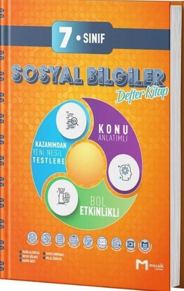 7. Sınıf Sosyal Bilgiler Defter Kitap - Mozaik Yayınları - Image 1