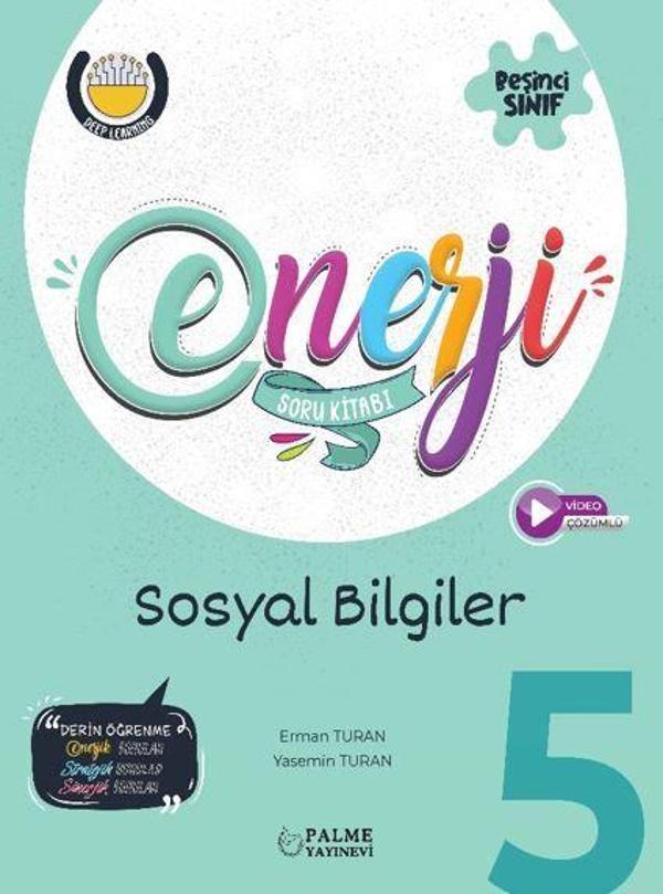5. Sınıf Enerji Sosyal Bilgiler Soru Kitabı - Palme Yayınları - Image 1
