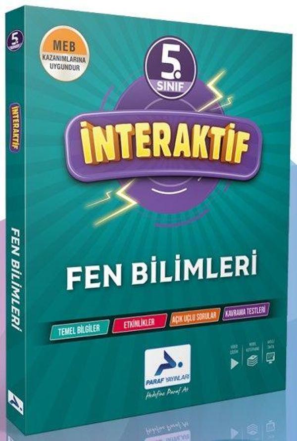 Paraf 5. Sınıf İnteraktif Fen Bilimleri Soru Bankası - Paraf Yayınları - Image 1