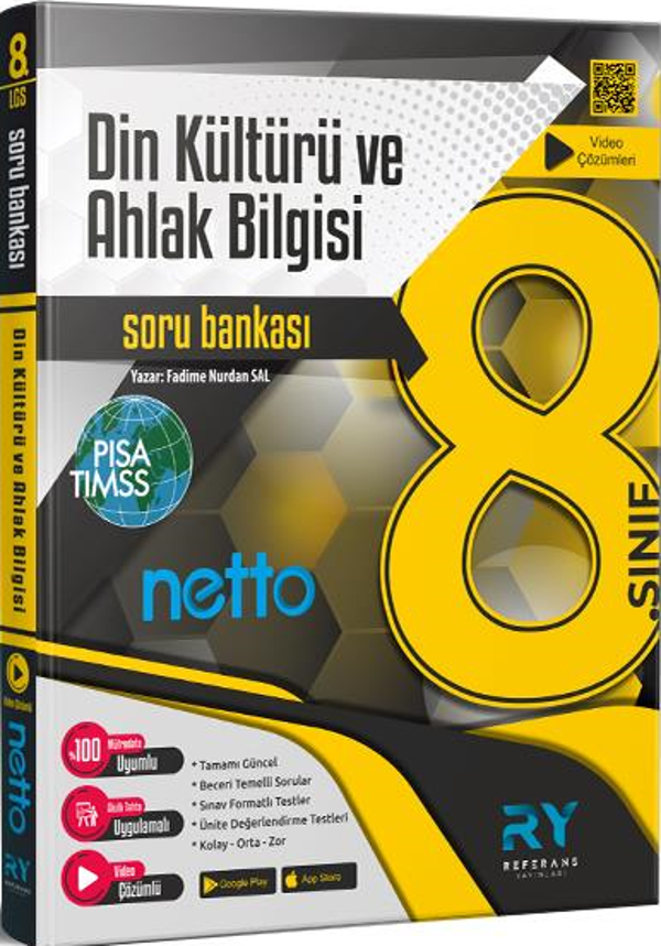 NETTO 8. Sınıf Din Kültürü ve Ahlak Bilgisi Video Çözümlü Soru Bankası - Referans Yayınları - Image 1