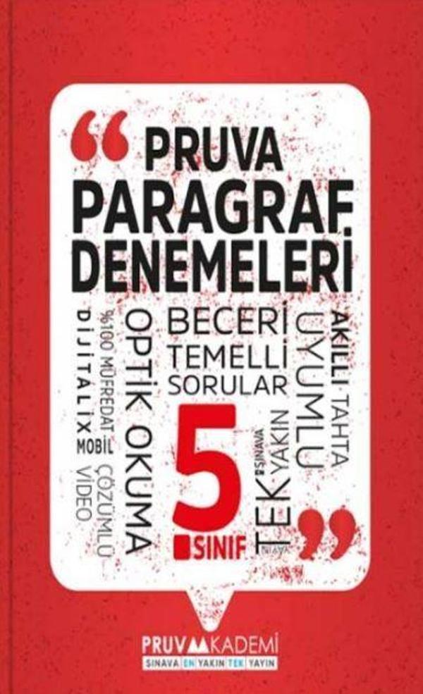 Pruva 5, Sınıf Paragraf Denemeleri - Pruva Akademi - Image 1