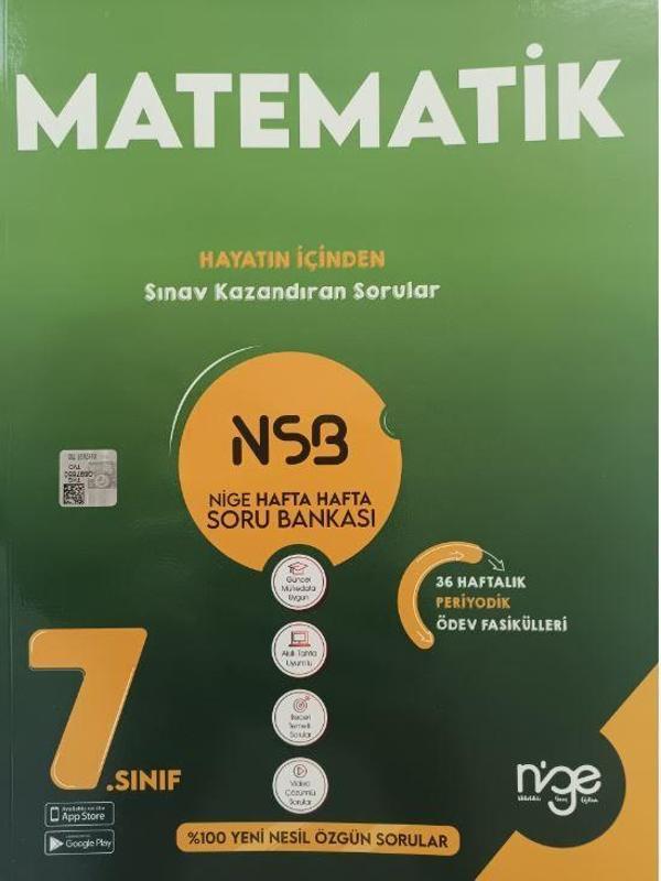7. Sınıf matematik NSB Hafta Hafta Soru Bankası - Startfen Yayınları - Image 1