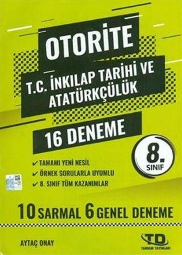 8. Sınıf İnkılap Tarihi Otorite 12 Deneme - Tandem Yayınları - Image 1