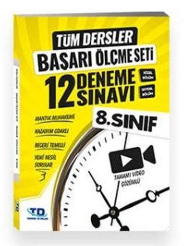 8. Sınıf Tüm Dersler Başarı Ölçme Seti 12 Deneme Sınavı - Tandem Yayınları - Image 1