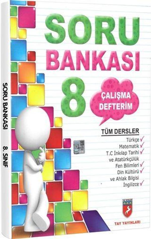 Çalışma Defterim Tüm Dersler Soru Bankası 8. Sınıf - Tay Yayınları - Image 1