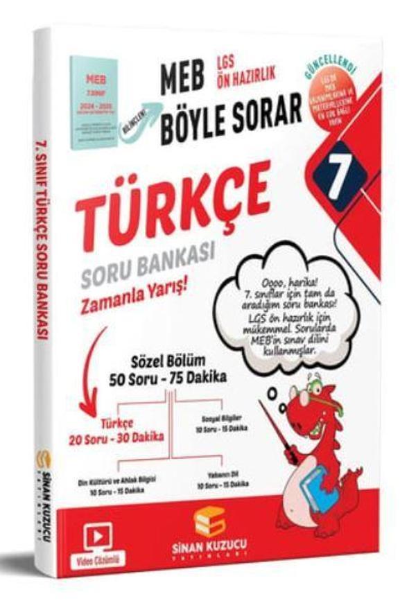 7. Sınıf Türkçe Soru Bankası - Sinan Kuzucu Yayınları - Image 1