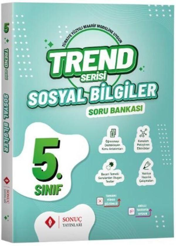 5. Sınıf Sosyal Bilgiler Trend Serisi Soru Bankası - Sonuç Yayınları - Image 1