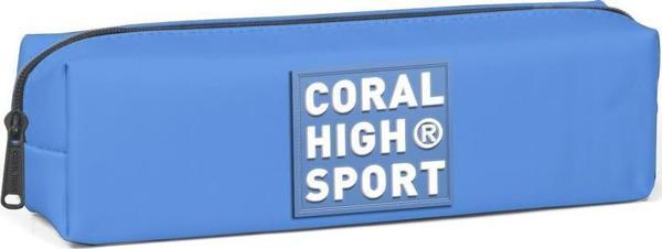 Coral High Sport Derin Mavi Gri Tek Bölmeli Kalem Çantası 22349 - Image 1