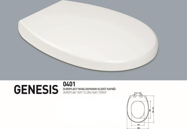 NKP GENESİS YAVAŞ KAPANAN KLOZET KAPAĞI 0401 - Image 1