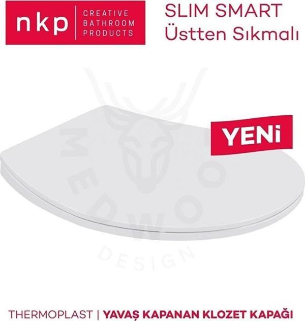 Nkp Slim Smart Thermoplast Yavaş Kapanan Klozet Kapağı NKP0302 - Image 1