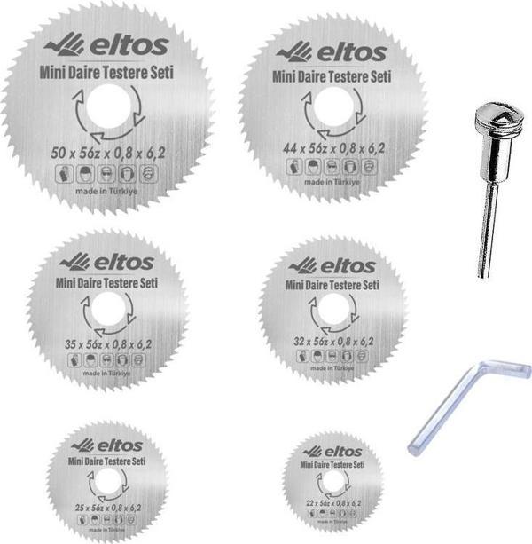 ELTOS MİNİ DAİRE TESTERE SETİ 7'Lİ MTD007 - Image 1