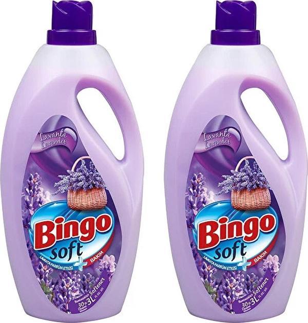 Bingo Soft Lavanta Çamaşır Yumuşatıcısı 3 lt x 2 Adet - Image 1